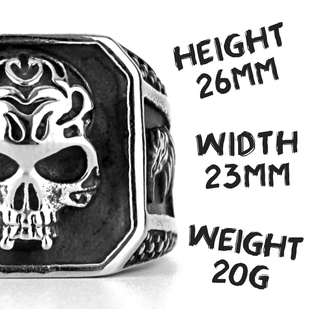 PENDRA Skull Ealge Boyfriend Steel Ring