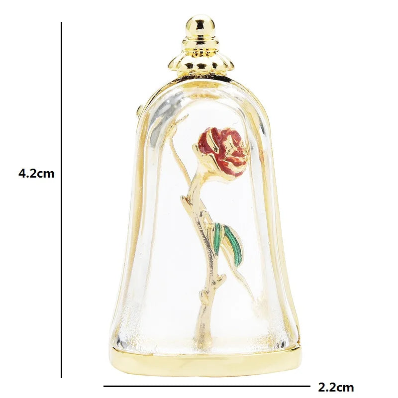 PENDRA Rosabella Vintage Palace Enamel Rose Brooch