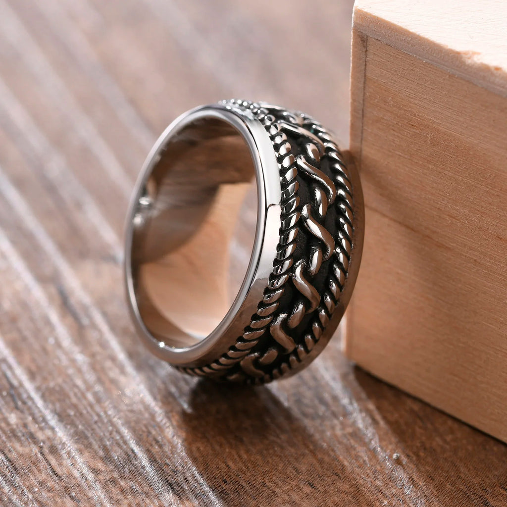 PENDRA Design Pattern Steel Ring