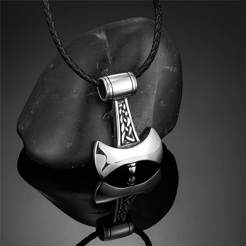PENDRA Rune Gold Hammer Necklace