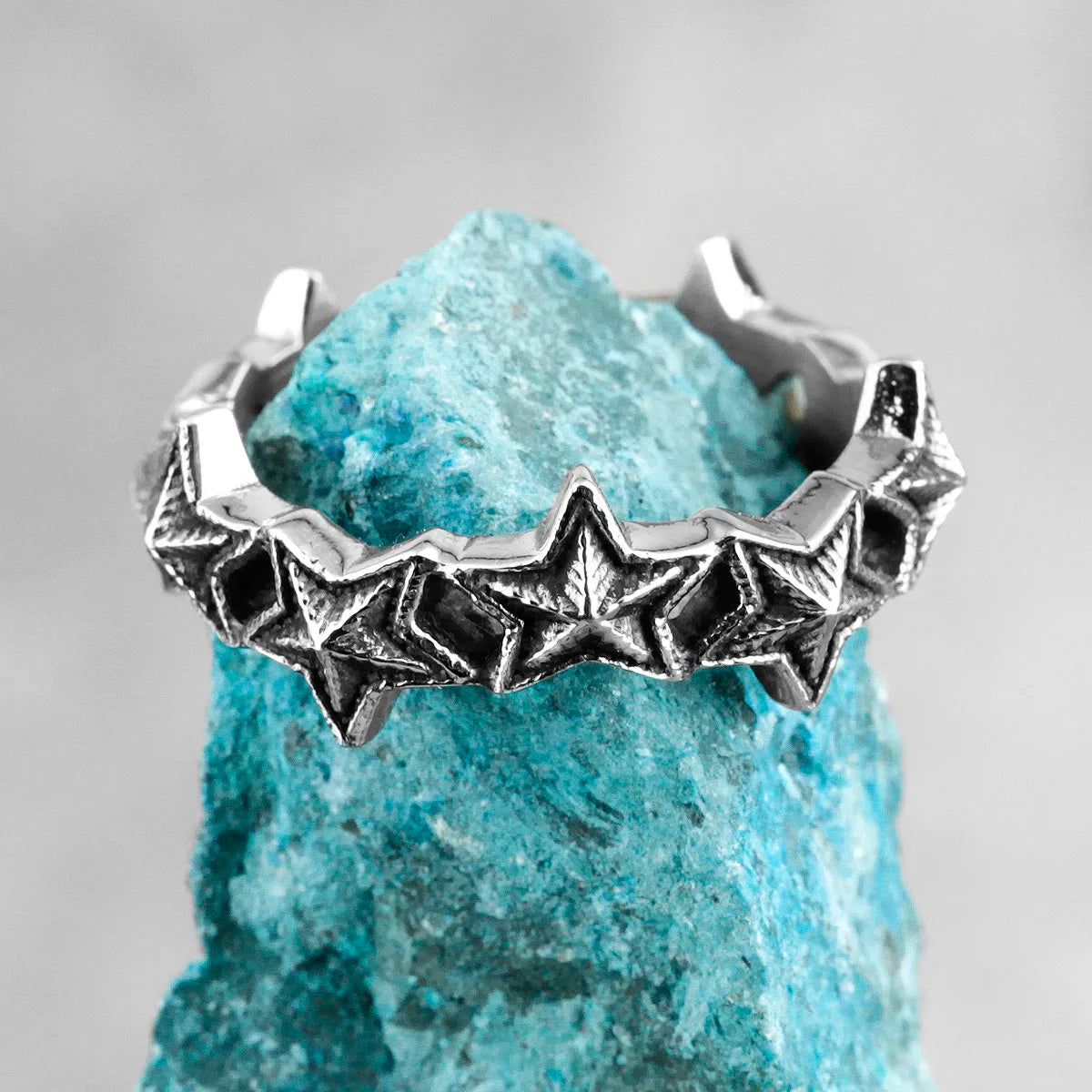 PENDRA Little Stars Starry Steel Ring