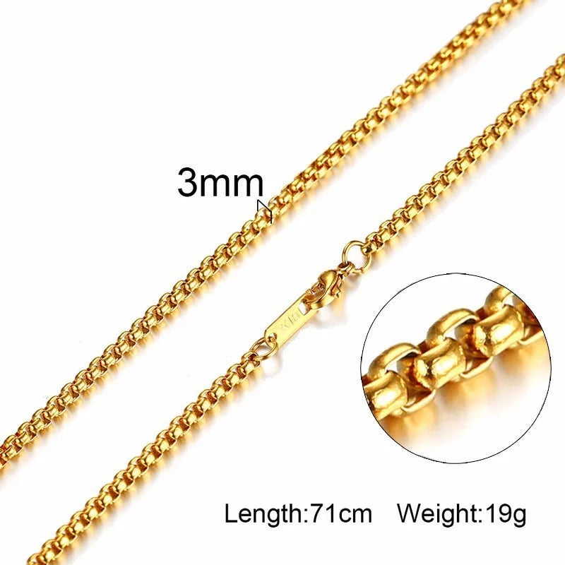 PENDRA Snake Cuban Wheat Chain Necklace