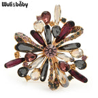 PENDRA Versailles Crystal Palace Flower Brooch