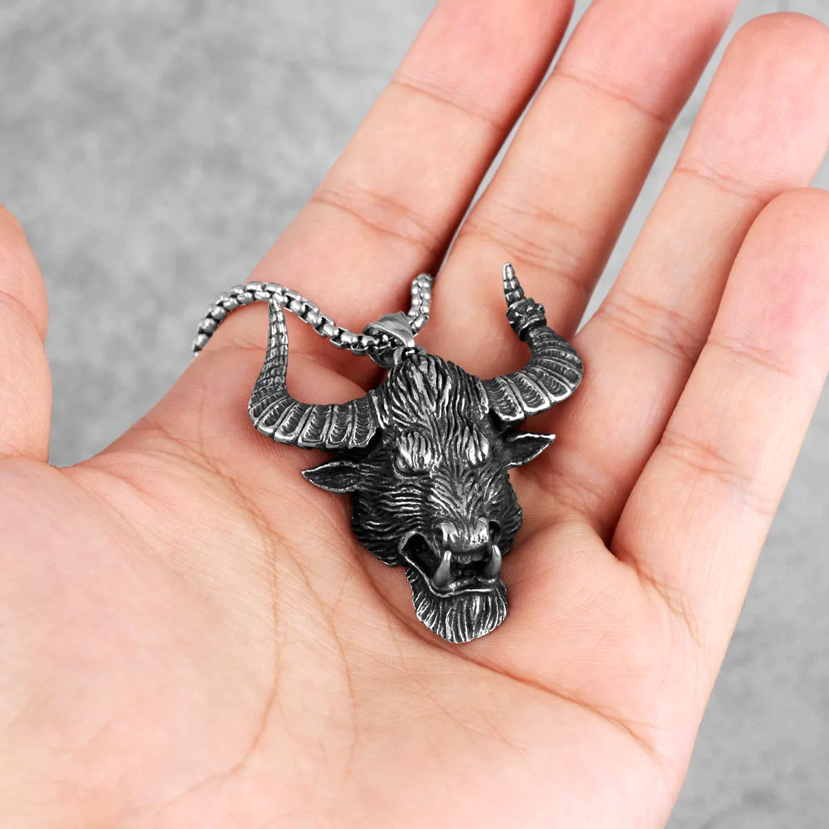 PENDRA Domineering Bull Demon Steel Necklace