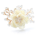 PENDRA Crystelle Handmade Crystal Flower Brooch