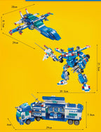 PENDRA 8in1 Police Command Building Set