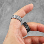 PENDRA Tire Boyfriend Biker Steel Ring