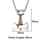 PENDRA Rune Gold Hammer Necklace