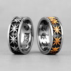 PENDRA Anise Star Maple Steel Ring