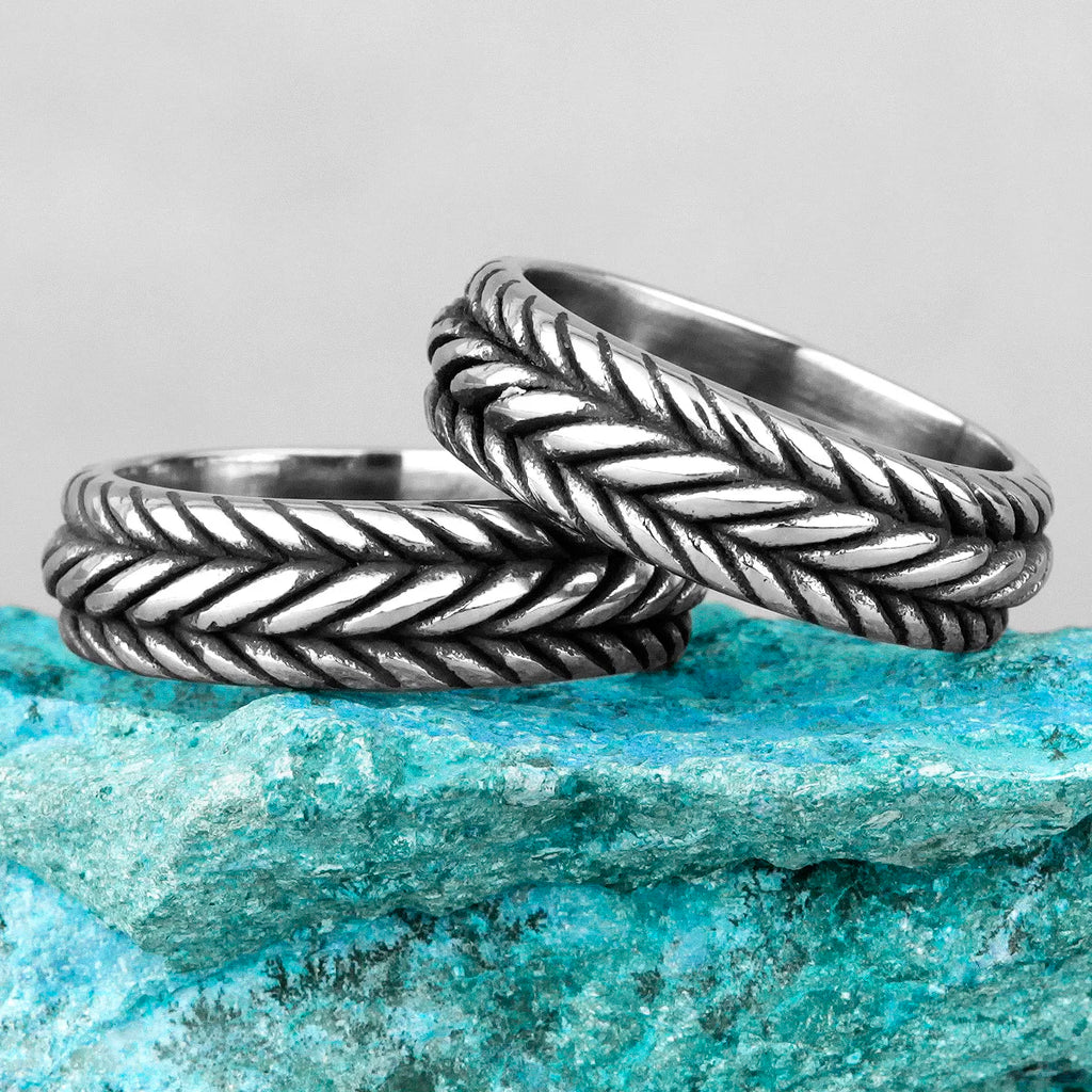 PENDRA Boyfriend Biker Steel Ring