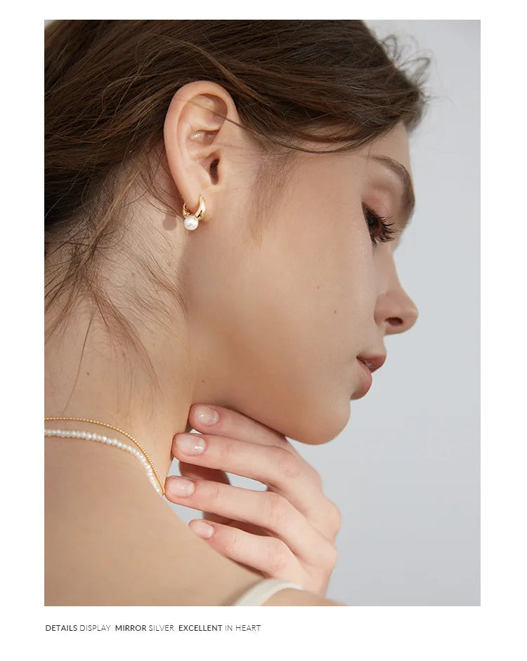 PENDRA Hoop Silver Gold Earrings