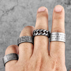 Simple Vintage Black Stainless Steel Mens Womens Rings Charm Trendy For Couple Girl Boyfriend Jewelry Creativity Gift Wholesale