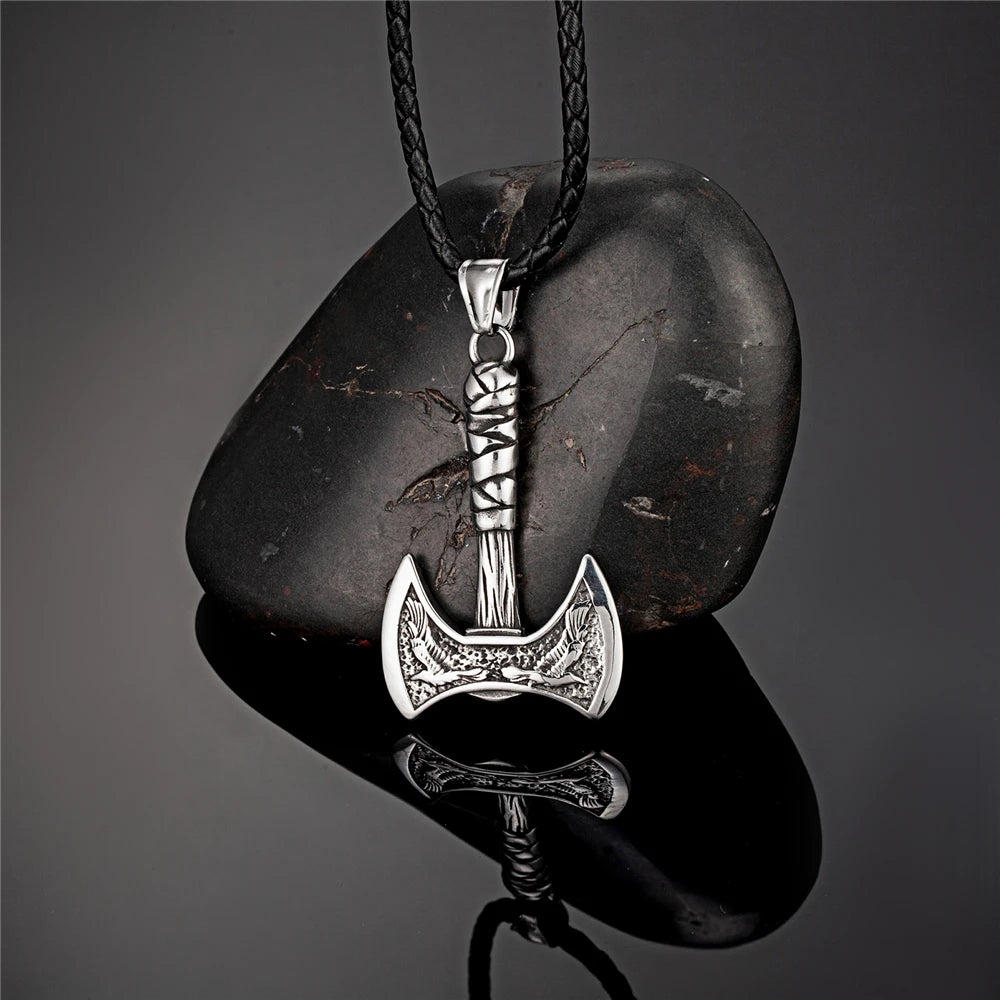 PENDRA Crow Norse Viking Necklace