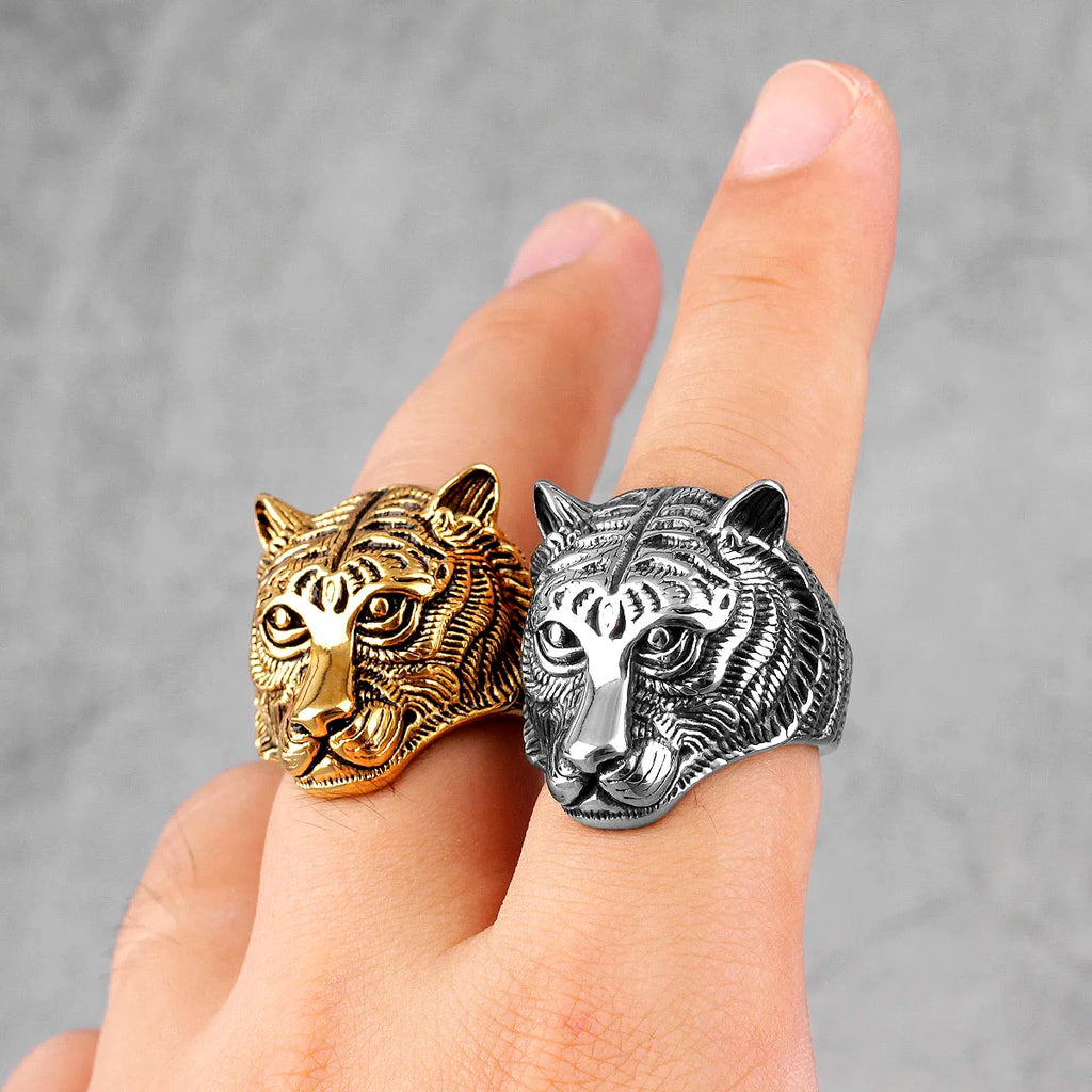 PENDRA Domineering Tiger Animal Steel Ring