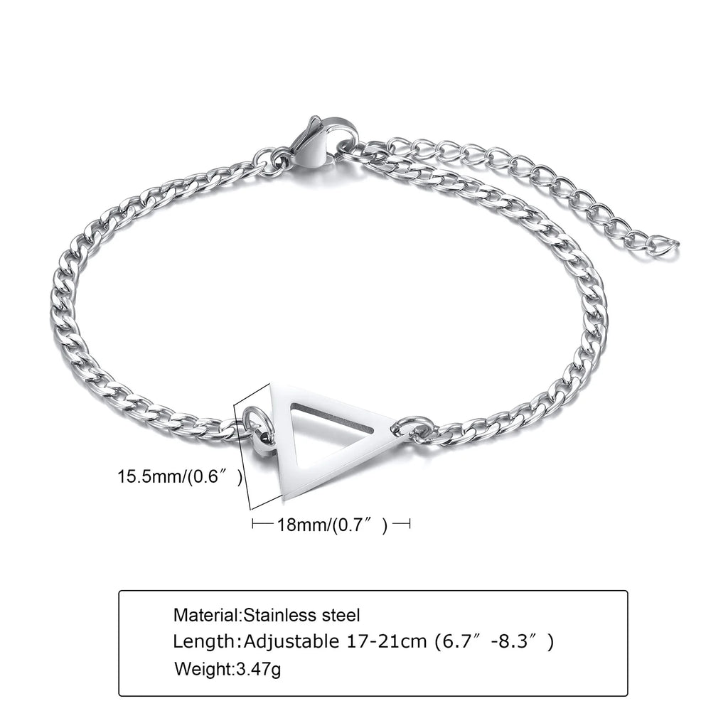 PENDRA Geometric Triangle Bracelet