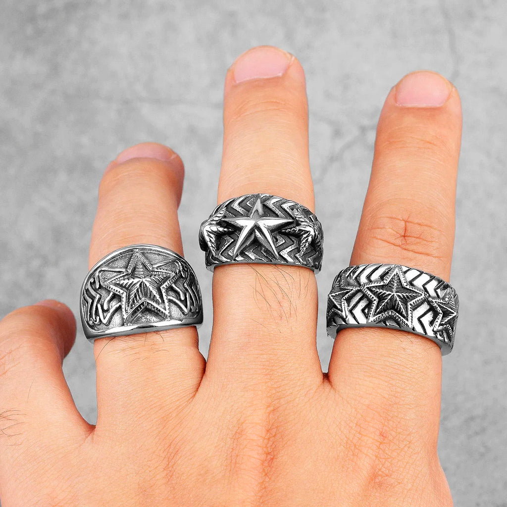 PENDRA Super Star Open Steel Ring