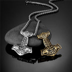PENDRA Rune Norse Hammer Necklace