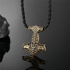PENDRA Rune Norse Hammer Necklace