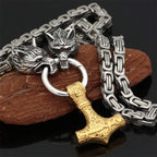 PENDRA Wolf Norse Necklace