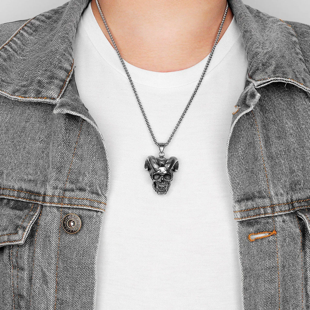 PENDRA Xanmire Skull Motif Necklace