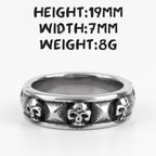 PENDRA Skull Boyfriend Biker Steel Ring