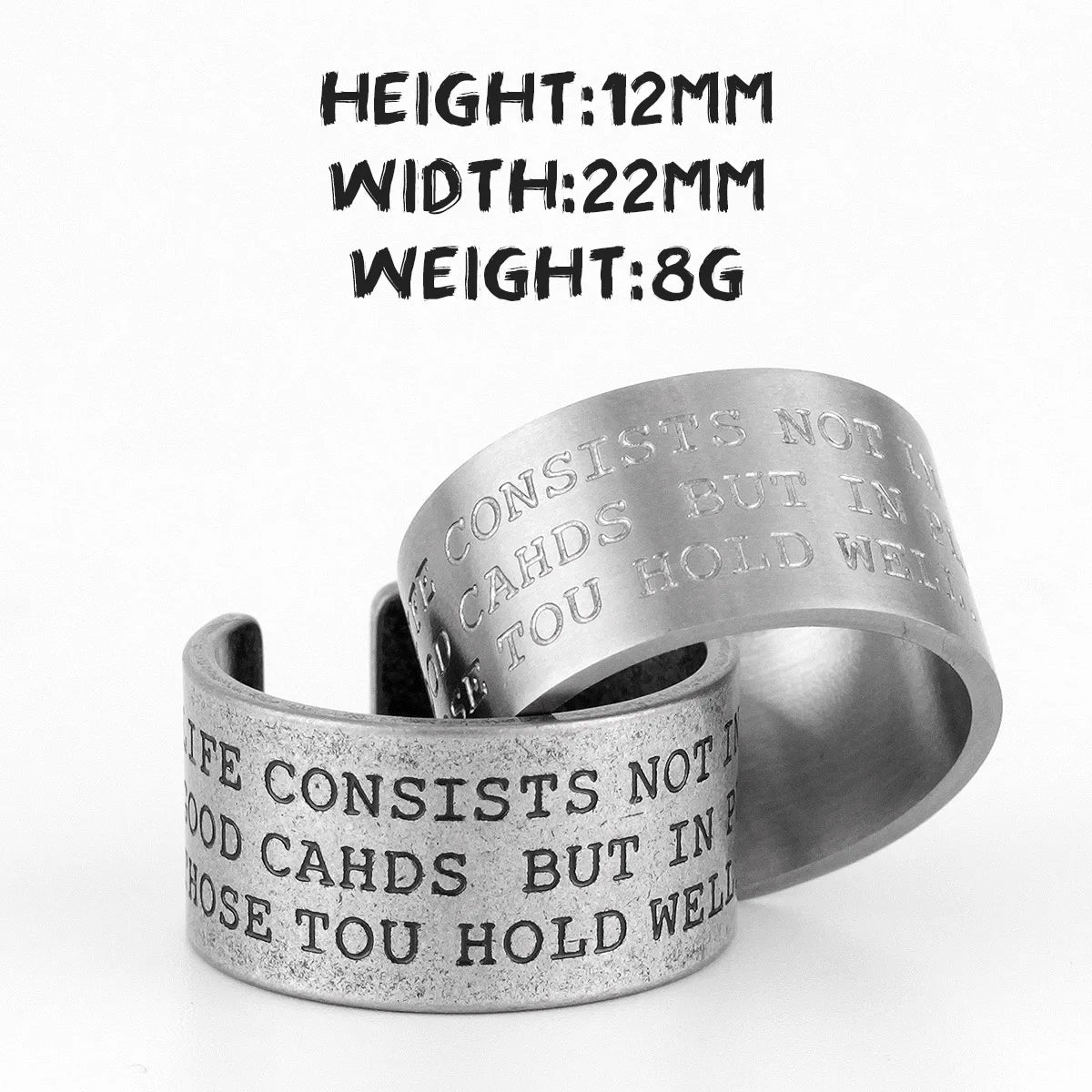 Simple Vintage Black Stainless Steel Mens Womens Rings Charm Trendy For Couple Girl Boyfriend Jewelry Creativity Gift Wholesale