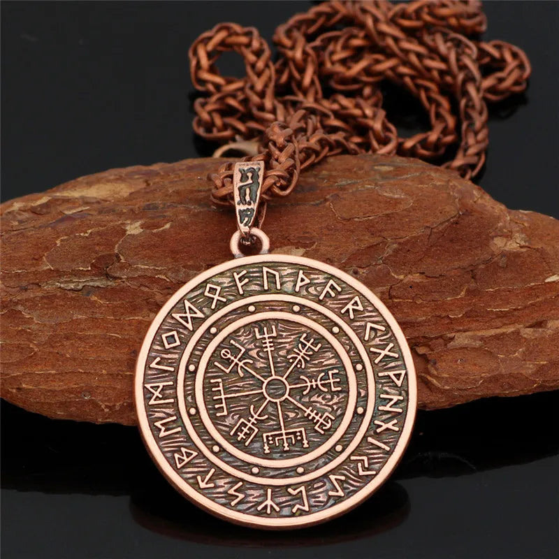 PENDRA Rune Compass Helmet Necklace