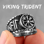 PENDRA Norse Mythology Odin Steel Ring