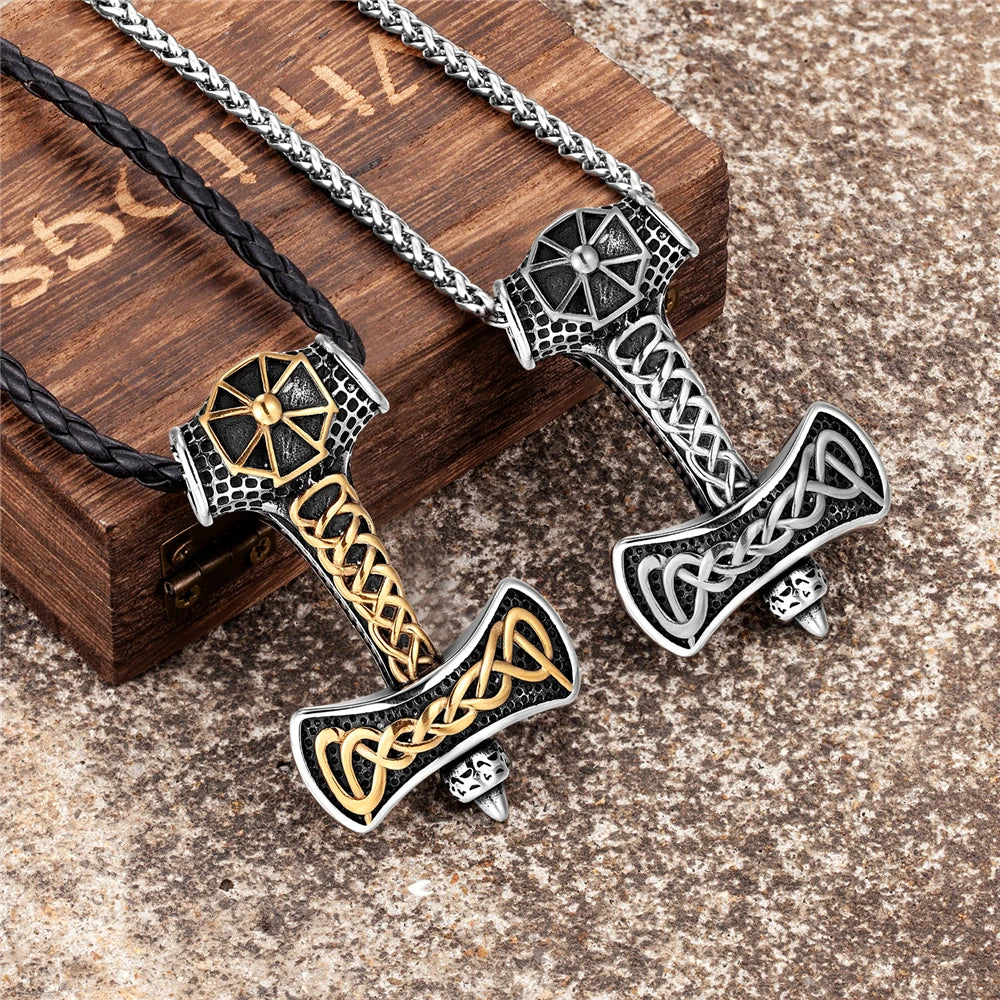 PENDRA Rune Gold Cross Necklace