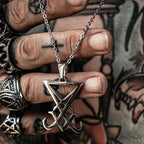 PENDRA Black Demon Pendant Necklace