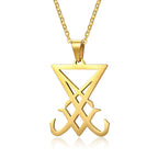 PENDRA Black Demon Pendant Necklace