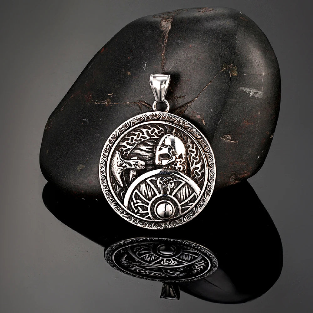 PENDRA Warrior Helmet Gold Necklace