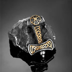 PENDRA Rune Gold Hammer Necklace