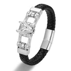 PENDRA Wolf Gold Steel Bracelet