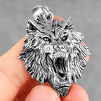 PENDRA Domineering Wolf Animal Steel Necklace