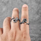 PENDRA Rattlesnake Viper Snake Steel Ring