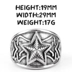PENDRA Celebrity Super Star Steel Ring