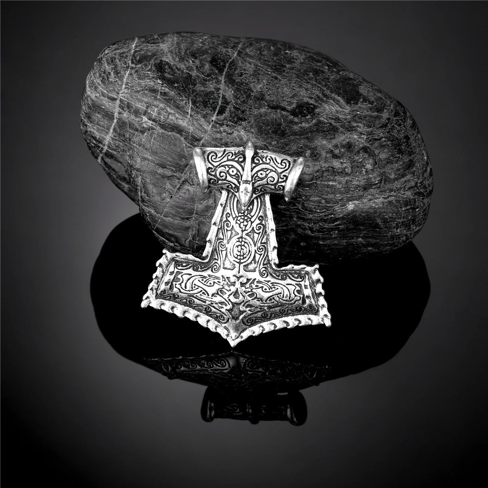PENDRA Rune Norse Hammer Necklace