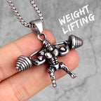 PENDRA Fitness Gym Bodybuilding Steel Necklace