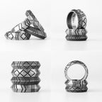 PENDRA Minimalist Stripe Boyfriend Steel Ring