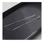 PENDRA Silver Tassel Chain Earrings