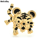 PENDRA Enamel Cute Tiger Brooch