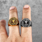 PENDRA Tree Life Celtics Steel Ring