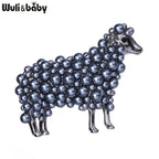 PENDRA Gentle Sheep Pearl Brooch