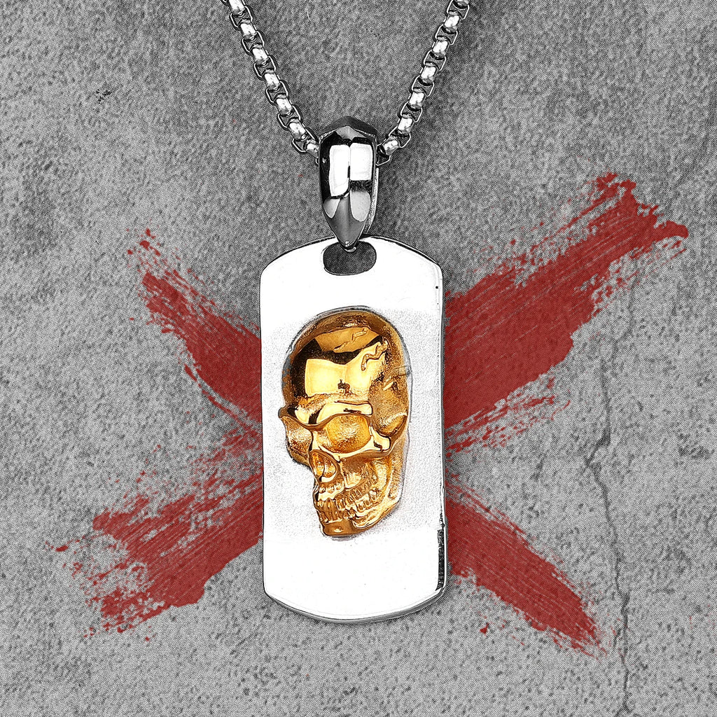 PENDRA Wrendric Skull Motif Necklace