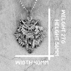 PENDRA Domineering Wolf Animal Steel Necklace