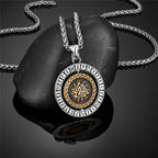 PENDRA Rune Compass Viking Necklace