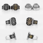 PENDRA Hemp Leaves Boyfriend Steel Ring