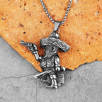 PENDRA Mexican Musketeer Boyfriend Steel Necklace