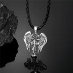 PENDRA Wing Norse Leather Necklace
